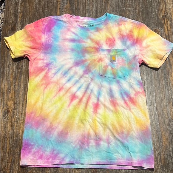 Carhartt Tops - Carhartt Multicolor Tie-Dye Pocket Tee